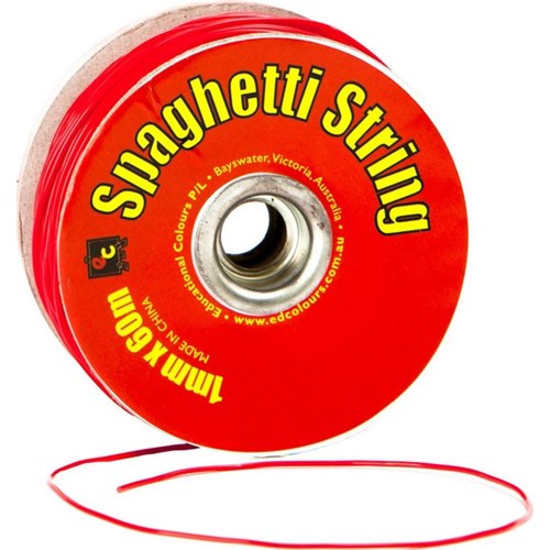 EC Spaghetti String 1mmx60m Red