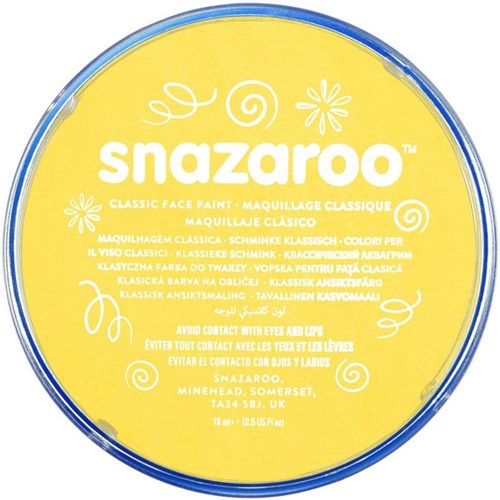 Snazaroo Face Paint 18ml Bright Yellow