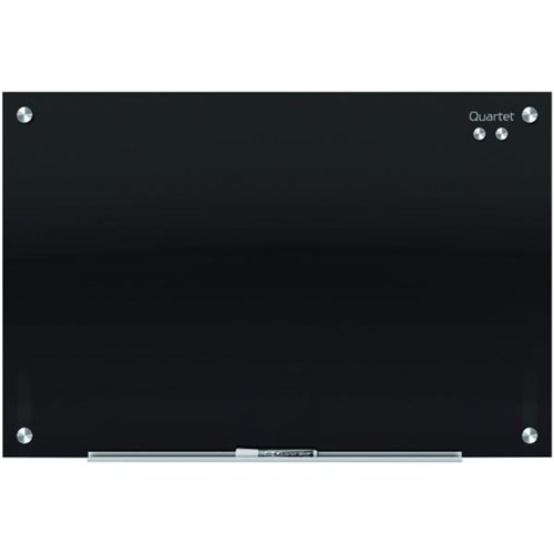 Quartet Infinity Glass Board Magnetic Black 450 x 600mm