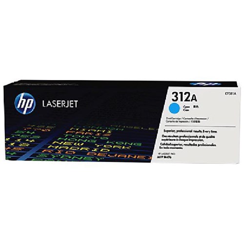 HP 312A Cyan Laser Toner Cartridge CF381A