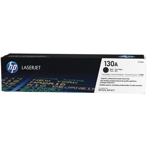 HP 130A Black Laser Toner Cartridge CF350A