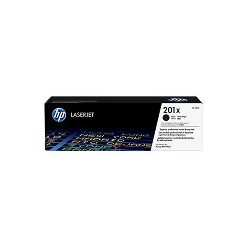 HP 201X Black Laser Toner Cartridge High Yield CF400X