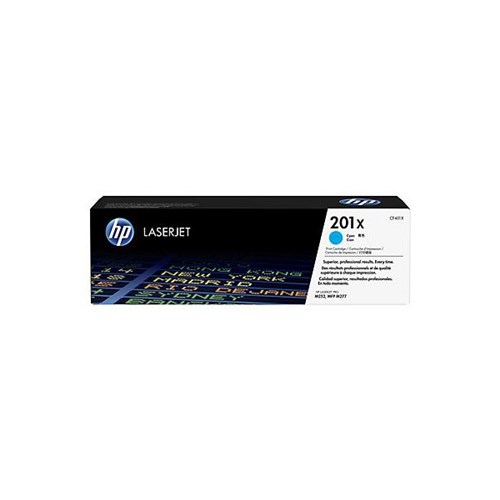 HP 201X Cyan Laser Toner Cartridge High Yield CF401X