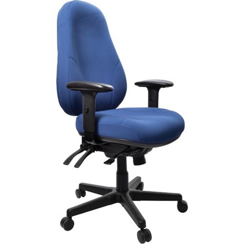 Persona 24/7 Chair 4 Lever With Arms Seat Slide Jett Fabric/Navy