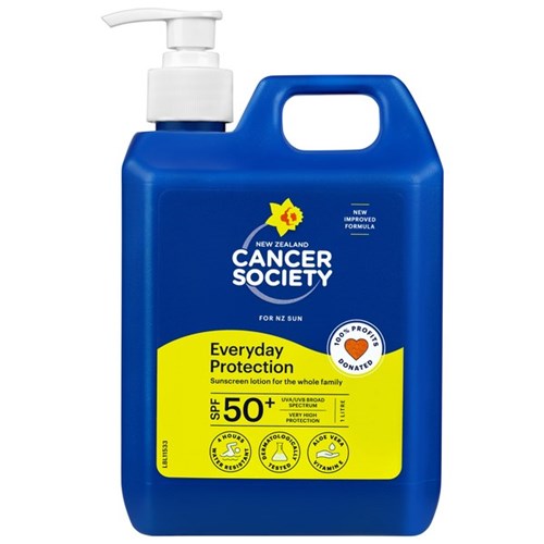 Cancer Society Everyday Sunscreen Pump SPF50+ 1L