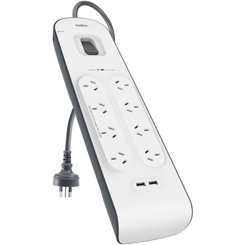 Belkin Surge Protector 8 Outlet 2 USB Ports