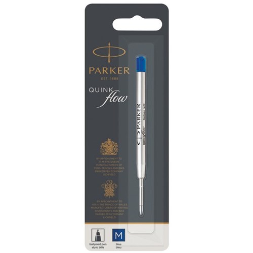 Parker Blue Ballpoint Pen Refill Medium Tip