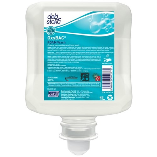 Deb Stoko Oxybac Hand Wash Antibacterial Cartridge 1L