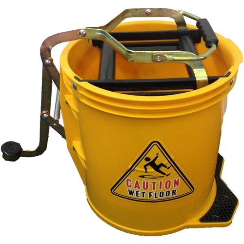 Filta Foot Press Wringer Bucket Plastic Yellow 16L