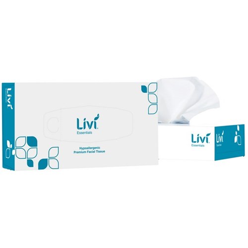 Livi Essentials Premium Facial Tissues 2 Ply 100 Sheets