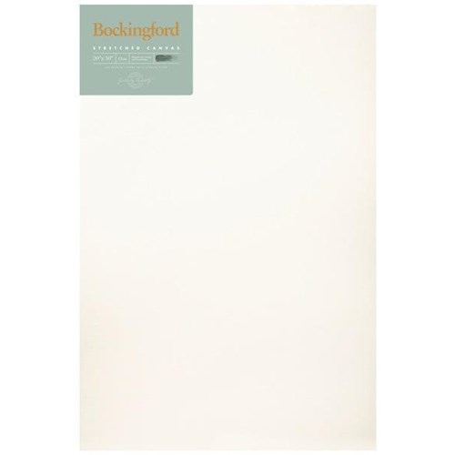 Bockingford 13oz Stretched Canvas 20x30 Inch 1.5 Inch Frame