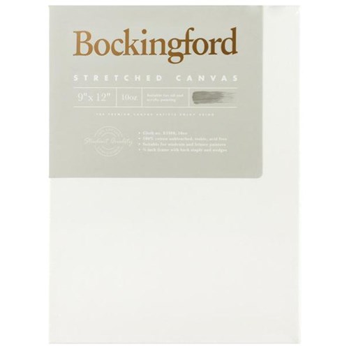 Bockingford 10oz Stretched Canvas 9x12 Inch 3/4 Inch Frame