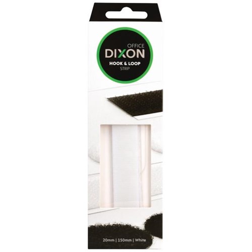 Dixon Hook & Loop Strip 150mm White