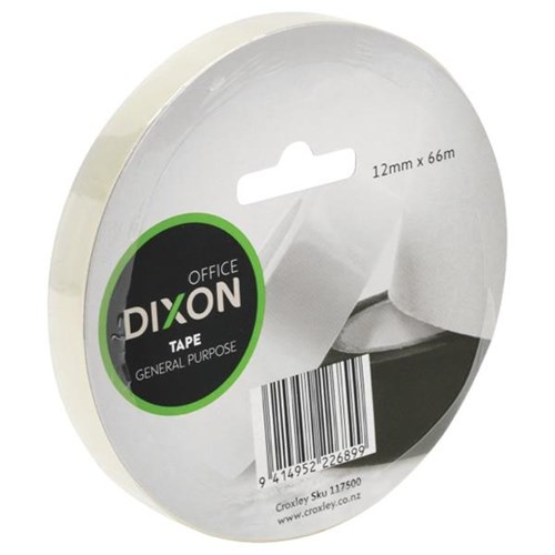 Dixon General Purpose Tape 12mm x 66m