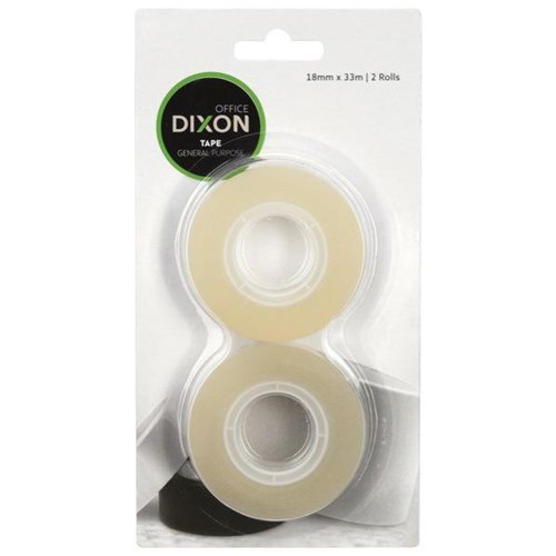 Dixon General Purpose Tape 18mm x 33m, Pack of 2