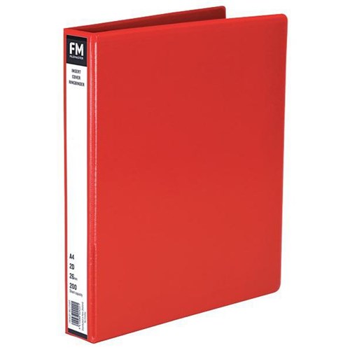 FM Binder 2/26 Overlay Insert Cover A4 Red
