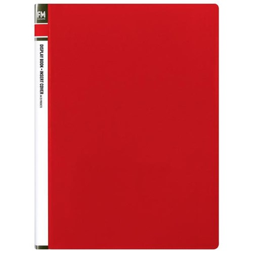 FM Display Book Insert Cover 20 Pocket Red