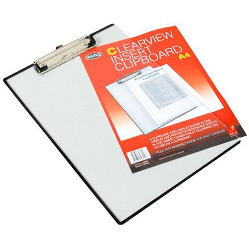 Marbig Clearview Insert Clipboard A4 Clear