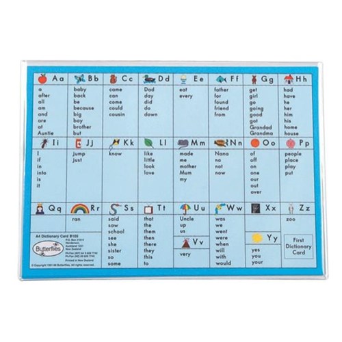 Butterfly Word Cards