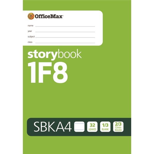 OfficeMax 1F8 SBKA4 Story Book 12mm Ruled Picture Space 32 Leaves