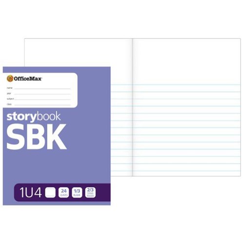 OfficeMax SBK Story Book 12mm Ruled Picture Space 24 Leaves