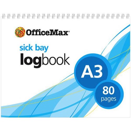 OfficeMax A3 Sick Bay Log Book 80 Pages