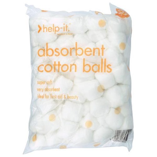 Help-It Cotton Wool Balls, Pack of 100