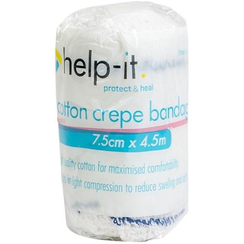 Help-It Crepe Bandage Stretch 75mmx4.5m