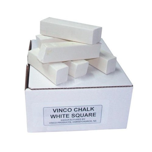 Vinco Square Chalk White 70x15mm, Pack of 48