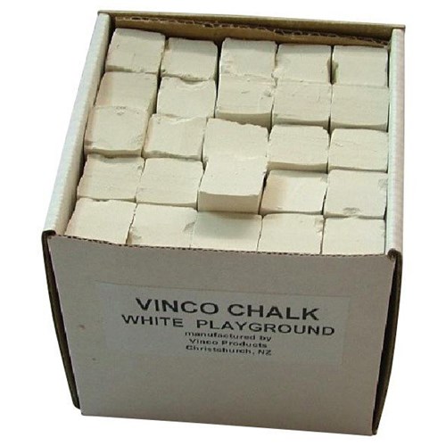Vinco Jumbo Playground Chalk White, Pack of 25