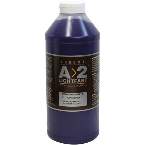 A2 Art Student Acrylic Paint 1L Dioxazine Purple