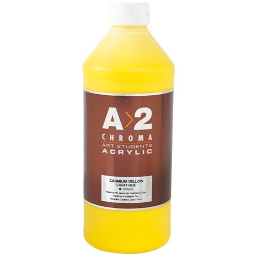 A2 Art Student Acrylic Paint 1L Cadmium Light Yellow