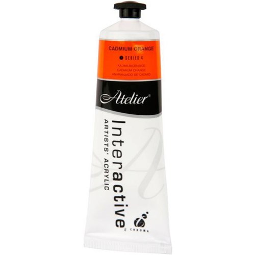 Atelier Interactive Acrylic Paint S4 80ml Cadmium Orange