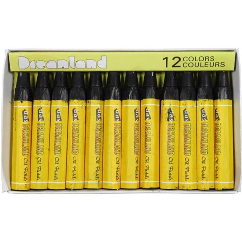 Dreamland Oil Pastels Large Black, Pack of 12