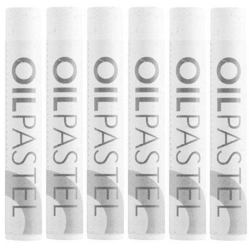 Mungyo Oil Pastels White, Pack of 6