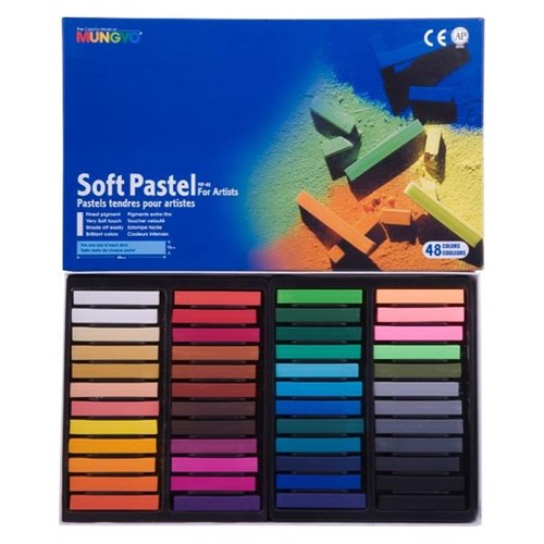 Mungyo Chalk Pastels Assorted Colours, Pack of 48