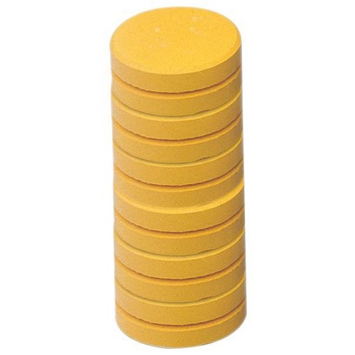 Tempera Paint Blocks Brilliant Yellow, Pack of 12