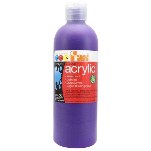 Fas Student Acrylic Paint 500ml Violet