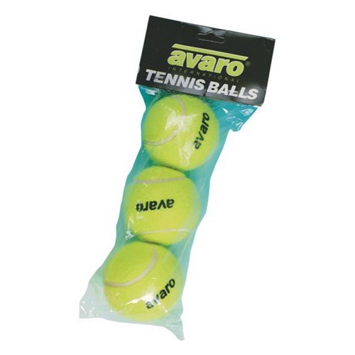 Avaro Tennis Balls Yellow, Pack of 3