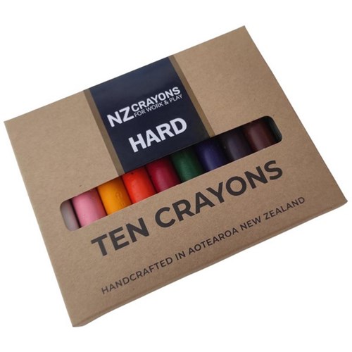 Retsol Hard Wax Crayons Assorted Colours, Set of 10