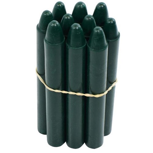 Retsol Hard Wax Crayons Dark Green, Set of 10