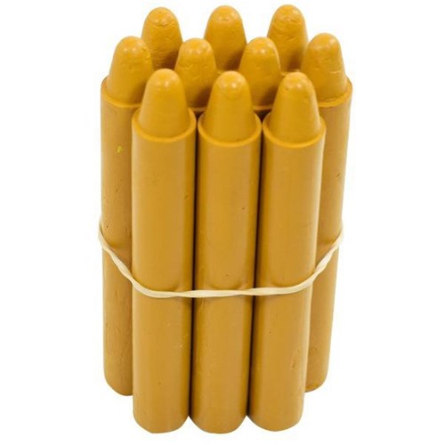 Retsol Hard Wax Crayons Ochre, Set of 10