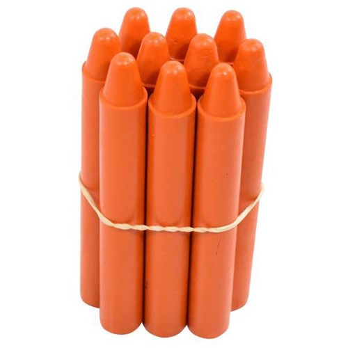 Retsol Hard Wax Crayons Orange, Set of 10