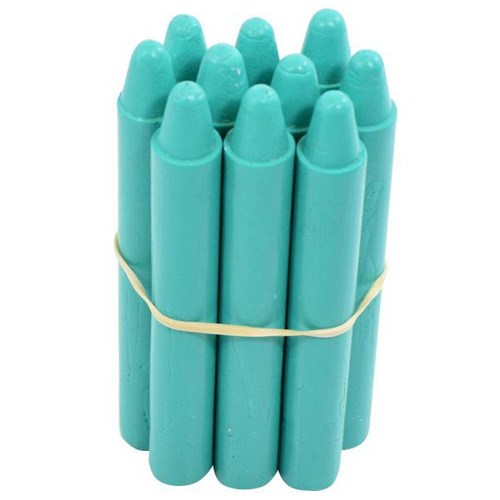 Retsol Hard Wax Crayons Turquoise, Set of 10