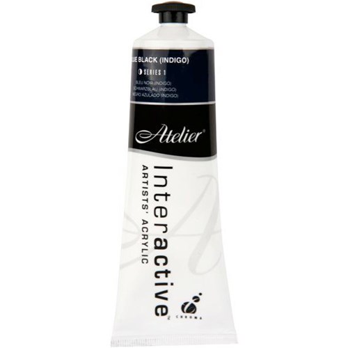 Atelier Interactive Acrylic Paint S1 80ml Indigo Blue Black