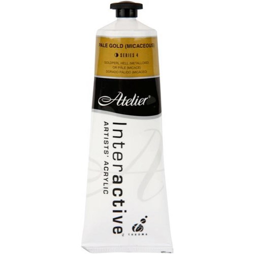 Atelier Interactive Acrylic Paint S4 80ml Pale Gold