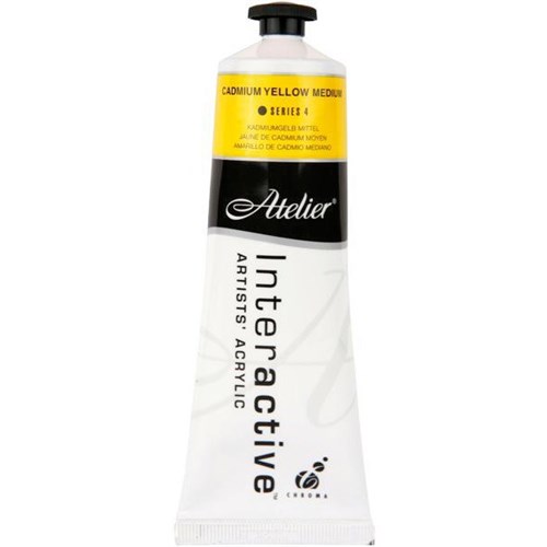 Atelier Interactive Acrylic Paint S4 80ml Cadmium Yellow Medium