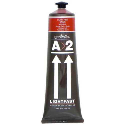 A2 Art Student Acrylic Paint 120ml Light Red Oxide
