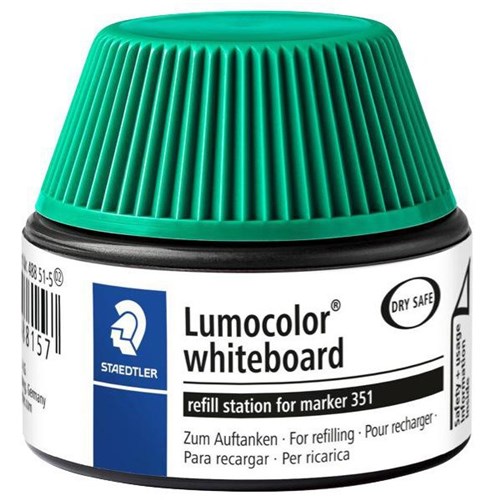 Staedtler Lumocolor Green Whiteboard Ink Refill Station 30ml