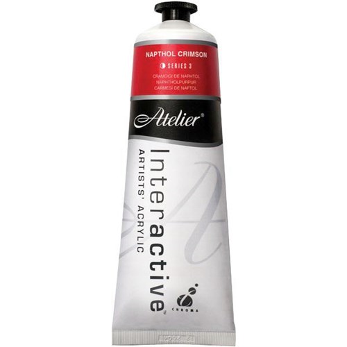 Atelier Interactive Acrylic Paint S3 80ml Napthol Crimson